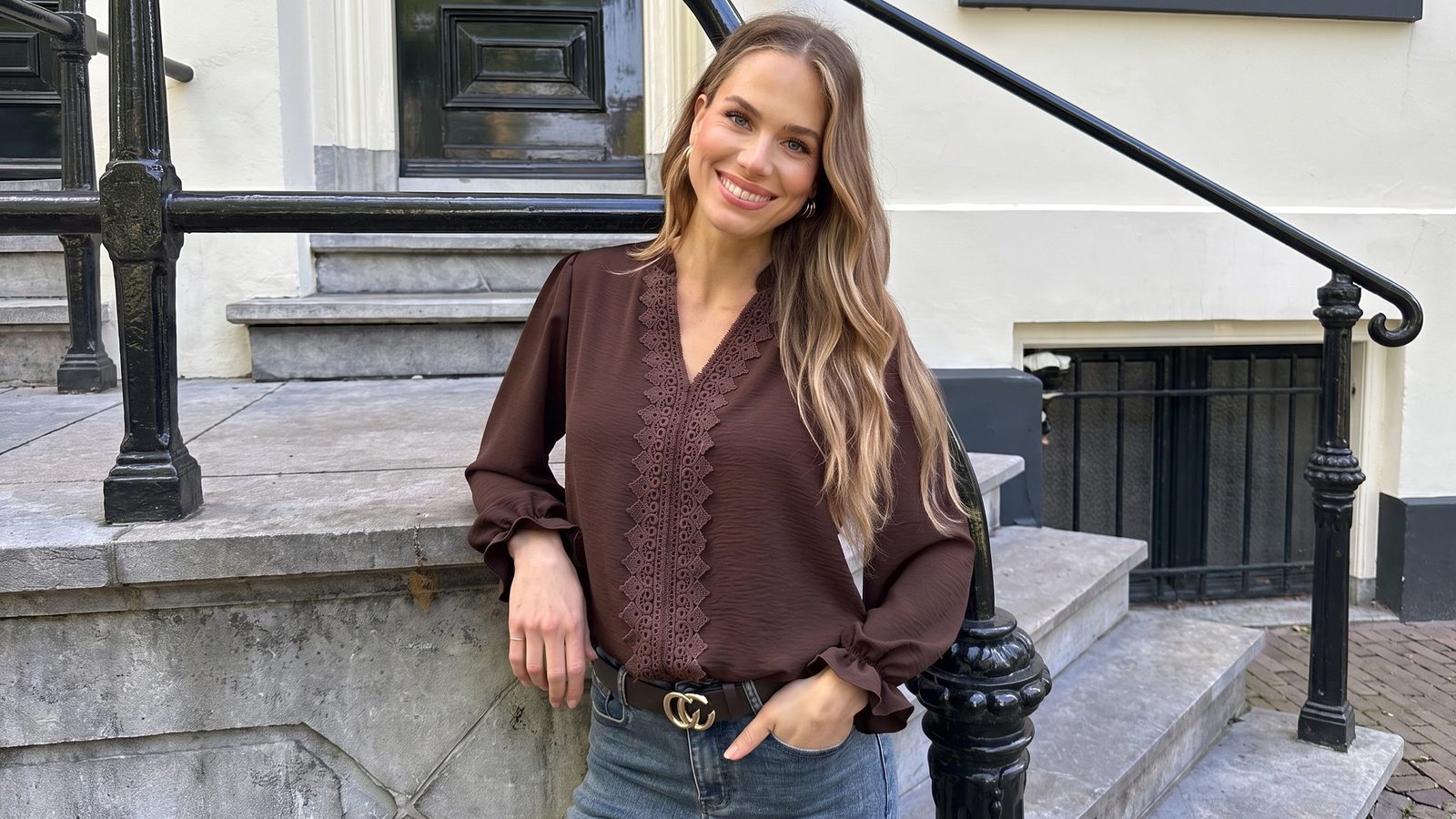 Blouse met print