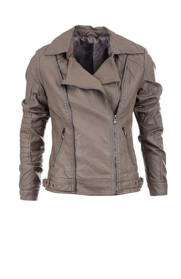 Biker Jacket Taupe – shoparchief, foto 1