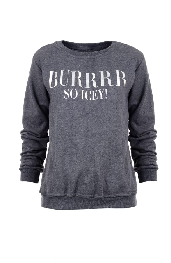 Burrrr So Icey Sweater Silver – shoparchief, foto 1