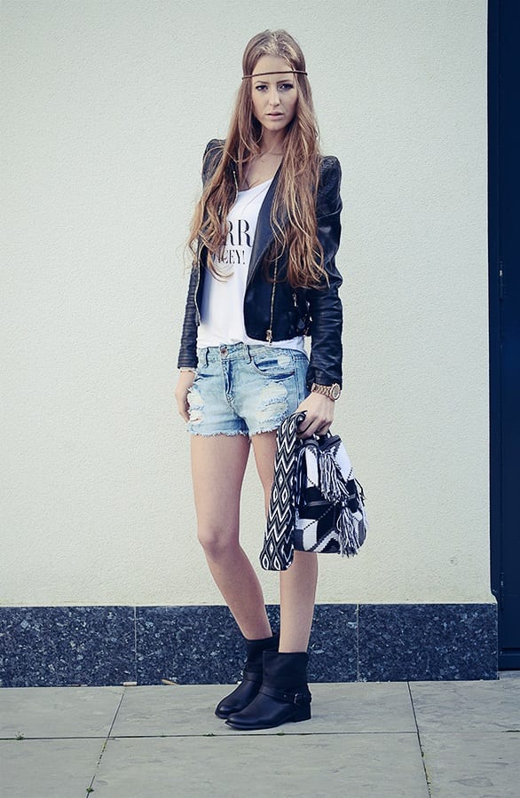 Denim Short Indy – shoparchief, foto 3