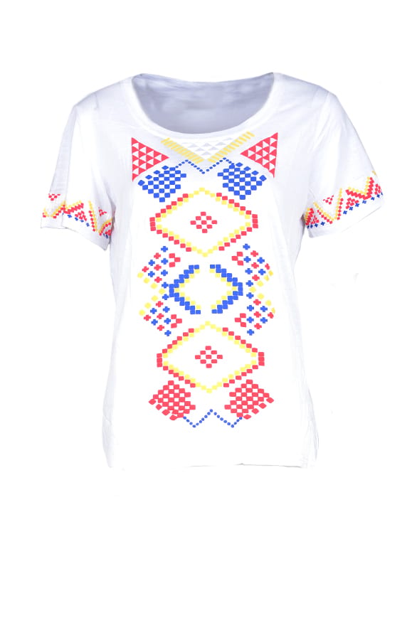 Color Blocking Top White – shoparchief, foto 1