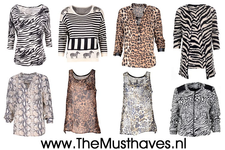 Kleding met dierenprint