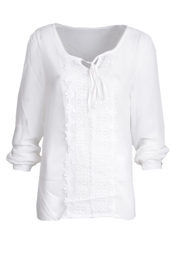 Lovely Lace Blouse White – shoparchief, foto 1