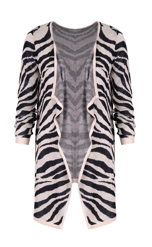 Zebra Vest Beige – shoparchief, foto 1