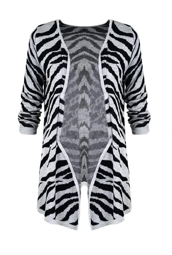 Zebra Vest Grijs – shoparchief, foto 1