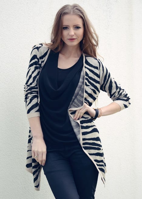 Zebra Vest Beige – shoparchief, foto 2