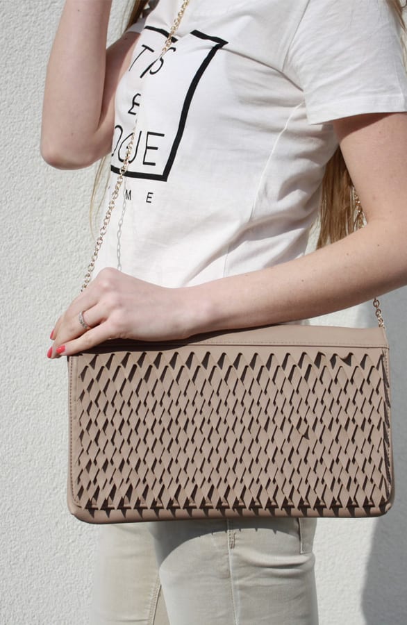 Croc Clutch Beige – shoparchief, foto 2