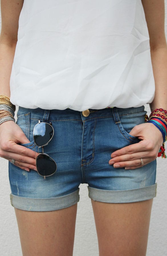 Denim Short Lady – shoparchief, foto 2