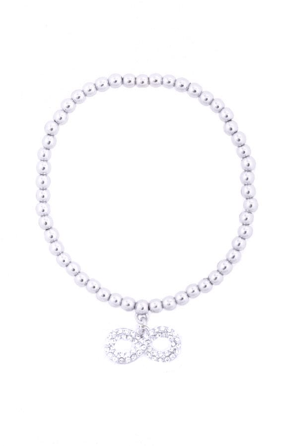 Infinity Bracelet Zilver Strass – shoparchief, foto 1