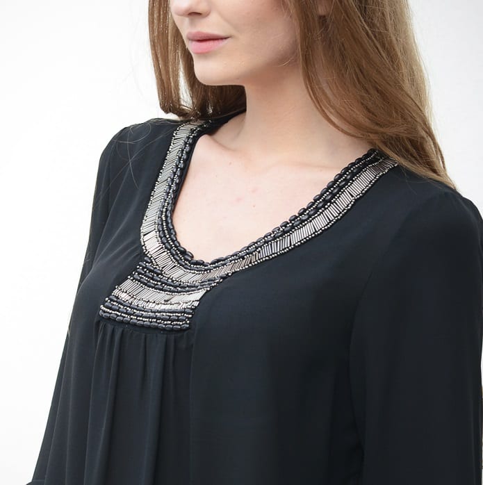 Majestic Blouse Black – shoparchief, foto 3