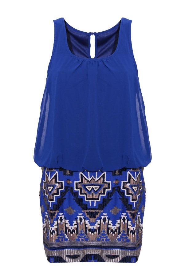 Sequin Dress Kobalt – shoparchief, foto 1