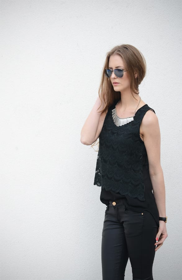 Aviator Sunglasses Black – shoparchief, foto 2