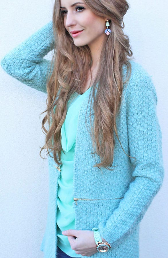 Divide Me Mint Cardigan – shoparchief, foto 2
