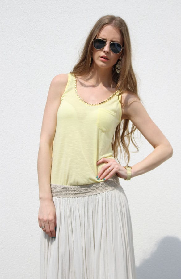 Maxi Rok Beige – shoparchief, foto 2
