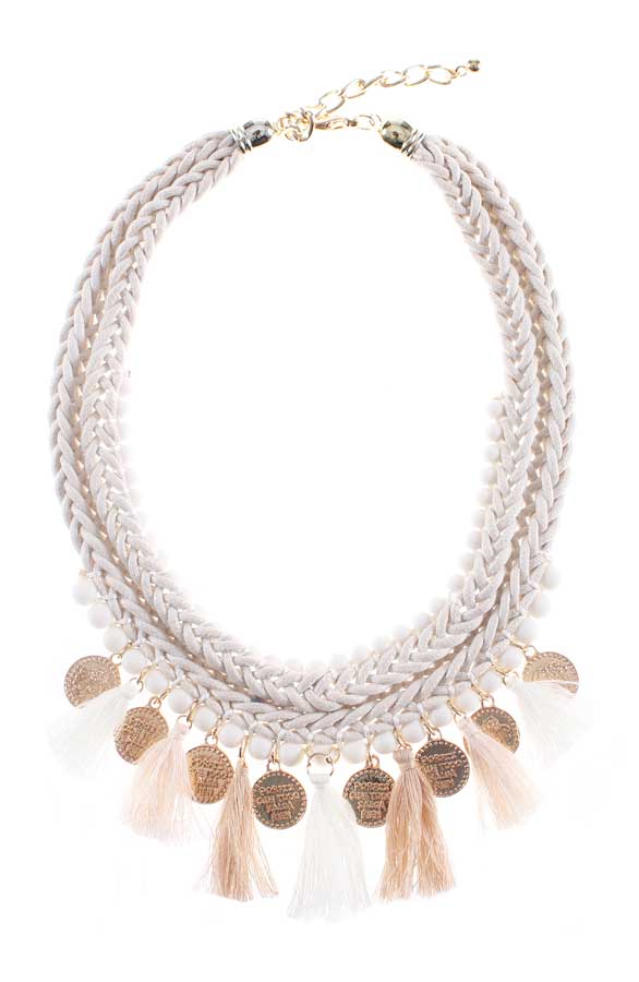 Boho Necklace Beige – shoparchief, foto 1