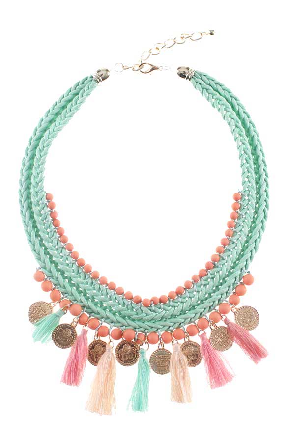 Boho Necklace Mint – shoparchief, foto 1