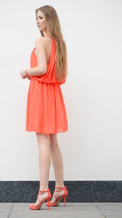 Miracle Dress Coral – shoparchief, foto 3