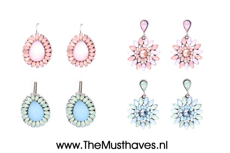Pastel Oorbellen