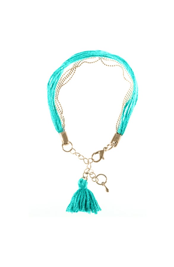 Tassel Bracelet Emerald – shoparchief, foto 1