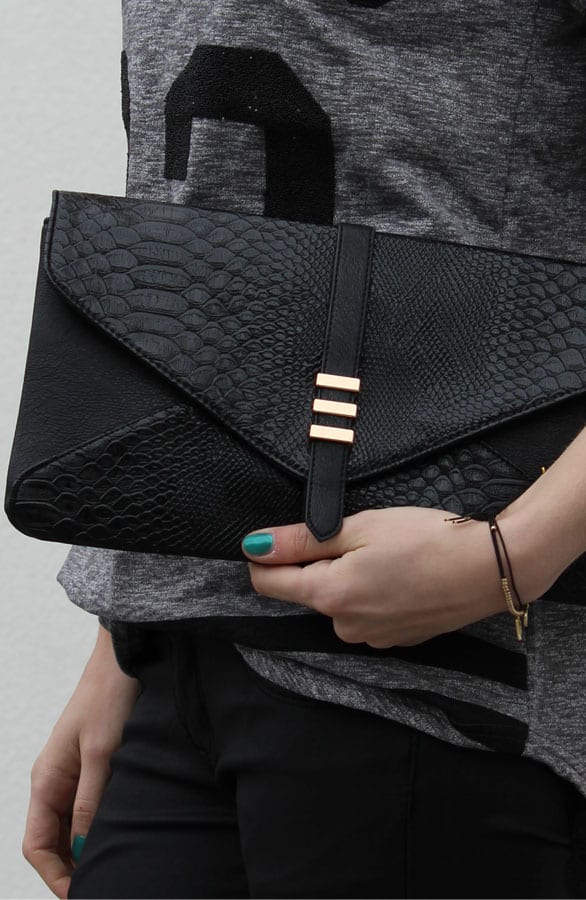 Python Clutch Black – shoparchief, foto 2