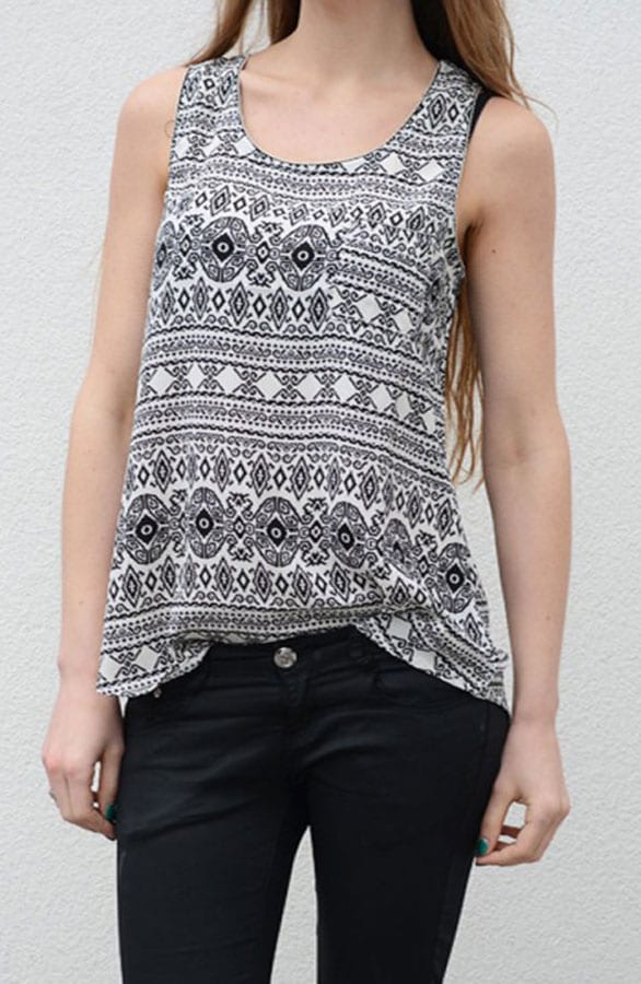 Aztec Top Wit – shoparchief, foto 2