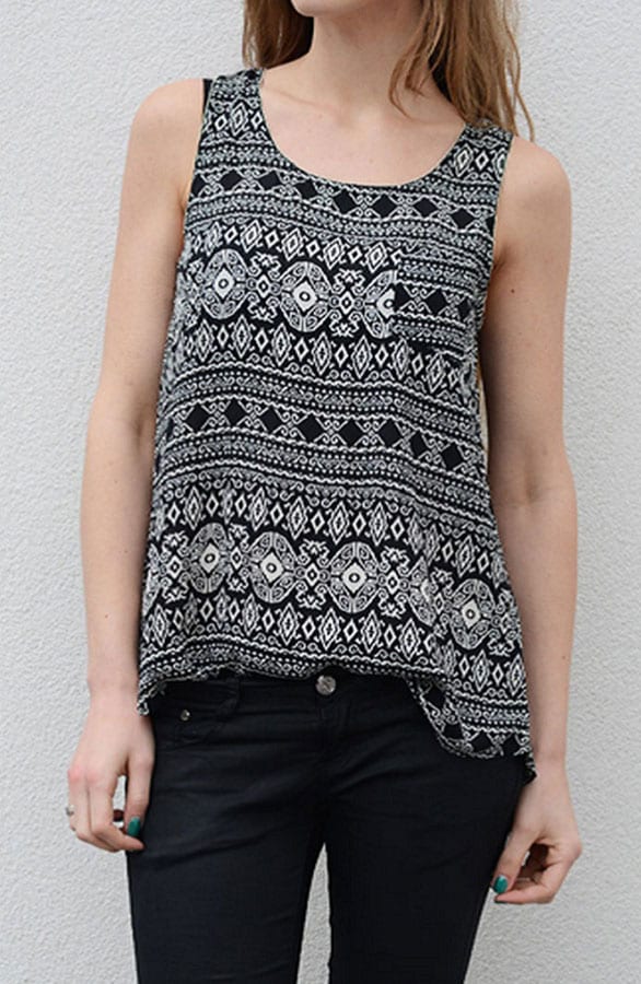 Aztec Top Zwart – shoparchief, foto 2