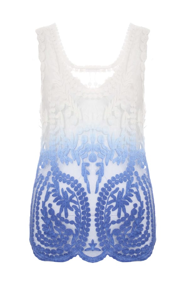 Dip Dye Lace Blue – shoparchief, foto 1
