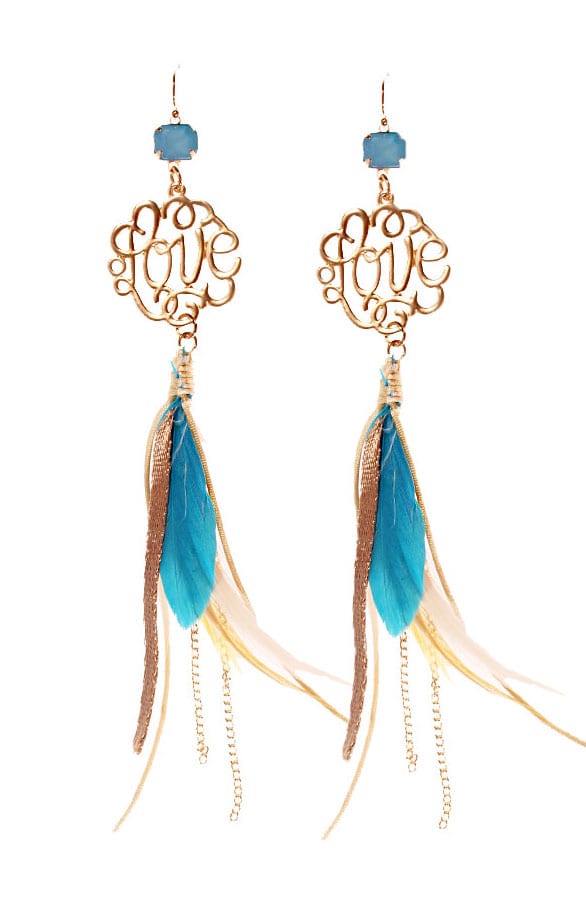 Oorbellen Bohemian Feather – shoparchief, foto 1