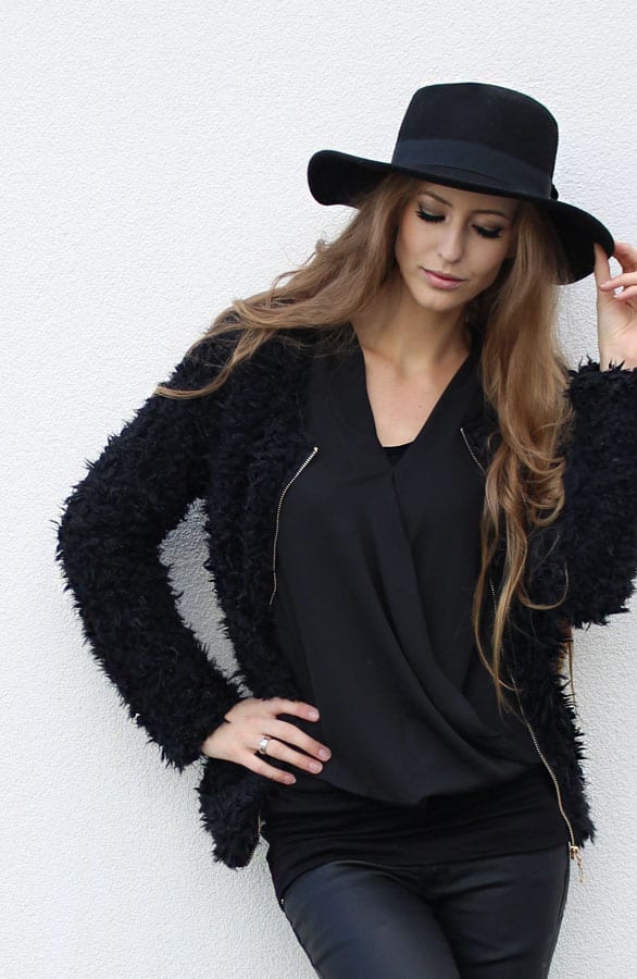 Furry Jacket Black – shoparchief, foto 2