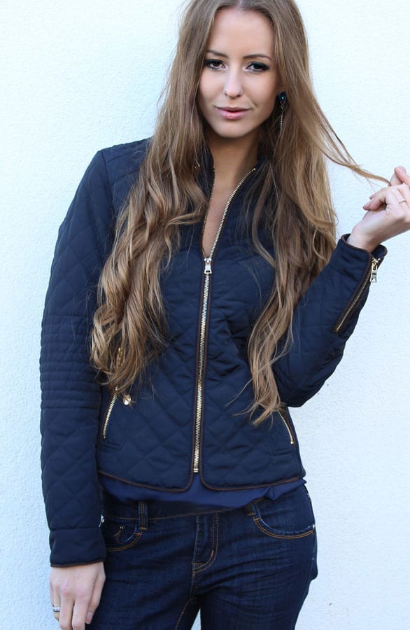 Quilted Jacket Navy – shoparchief, foto 2
