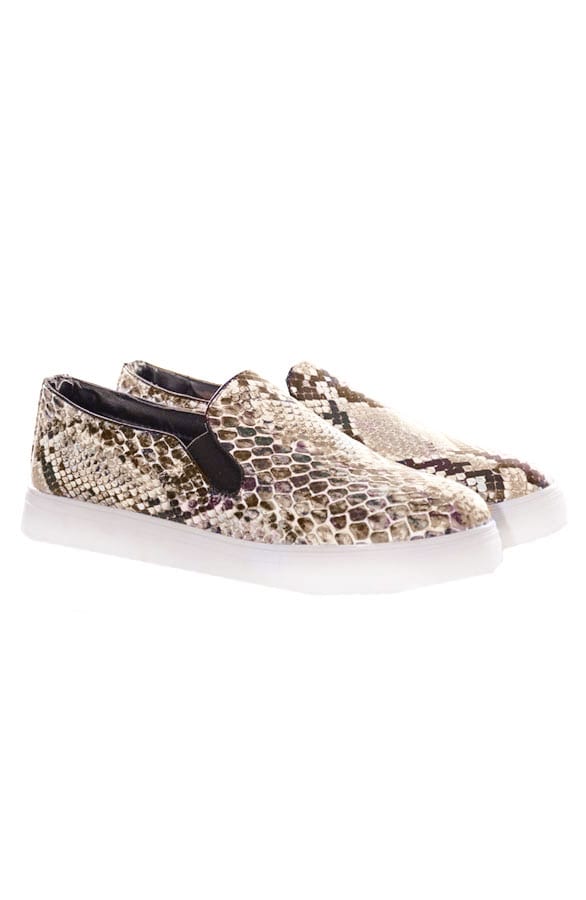 Snake Slip On Taupe – shoparchief, foto 1