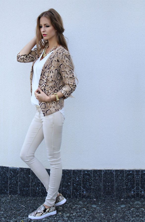 Snake Slip On Taupe – shoparchief, foto 4