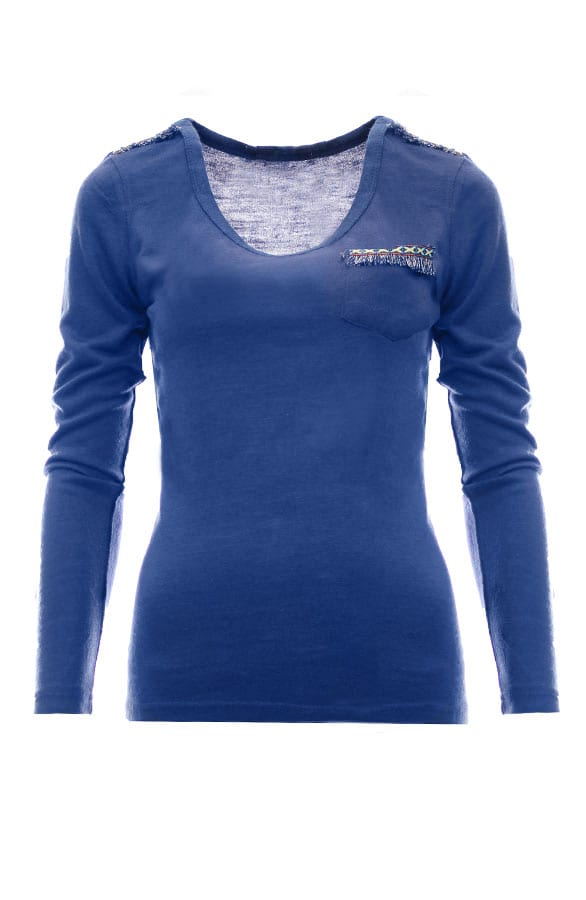 Aztec Longsleeve Blue – shoparchief, foto 1