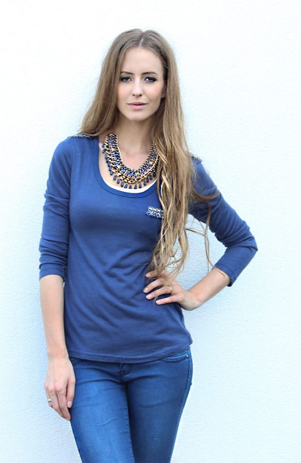 Aztec Longsleeve Blue – shoparchief, foto 3