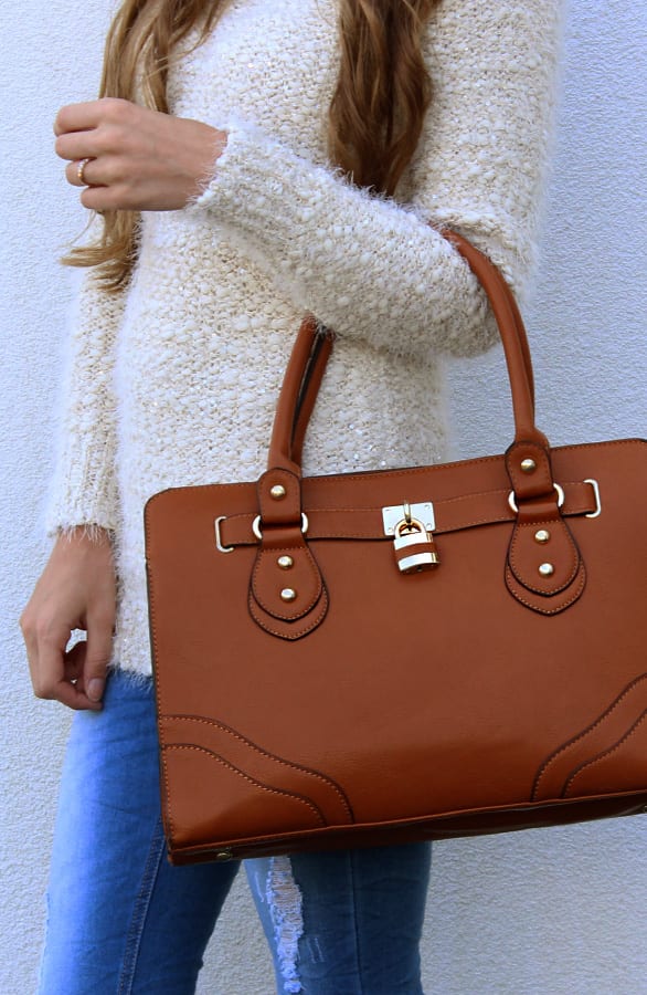 Vintage Bag Cognac – shoparchief, foto 3