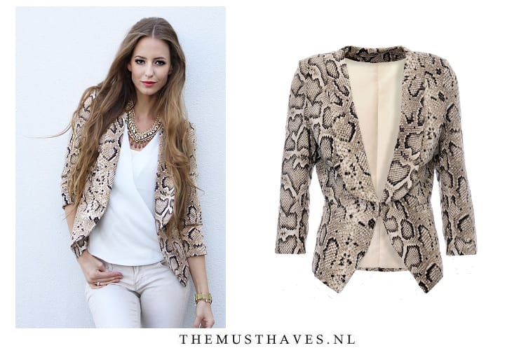 Musthave Jasje Met Slangenprint