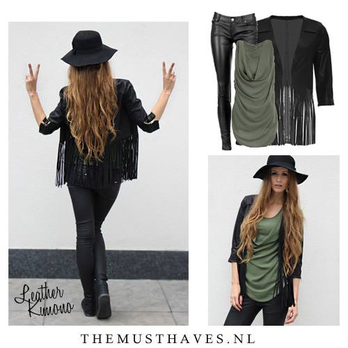 Musthave Leren Kimono