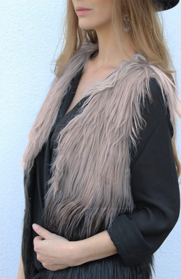 Dip Dye Fur Gilet – shoparchief, foto 4