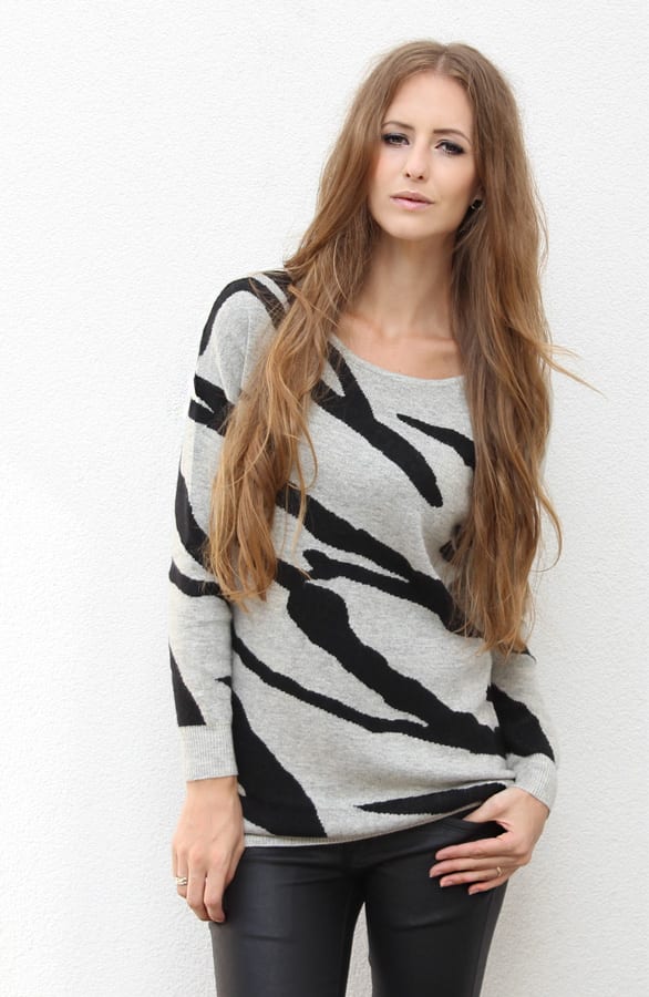 Zebra Sweater Grey – shoparchief, foto 4