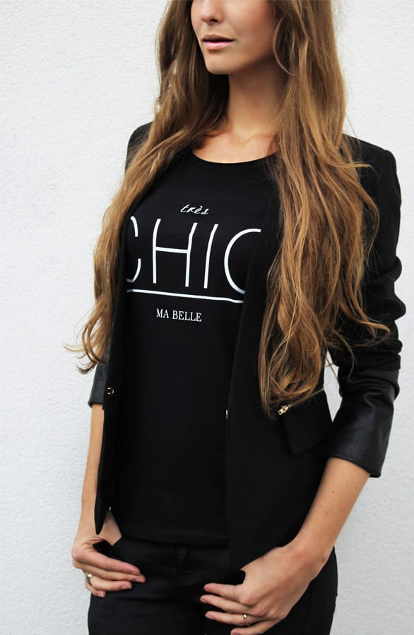 Tres Chic Black It Shirt – shoparchief, foto 4