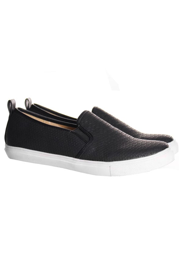 Snake Slip On Black – shoparchief, foto 1