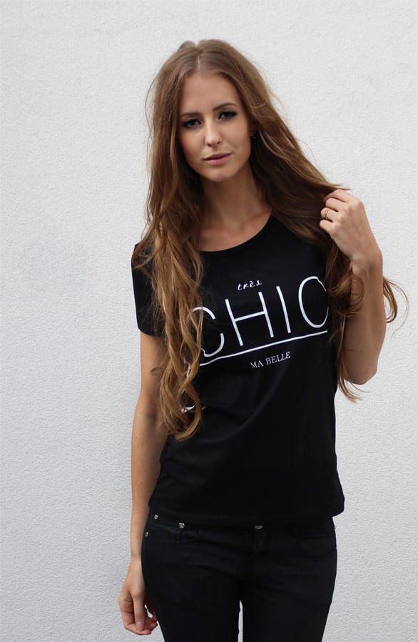Tres Chic Black It Shirt – shoparchief, foto 3