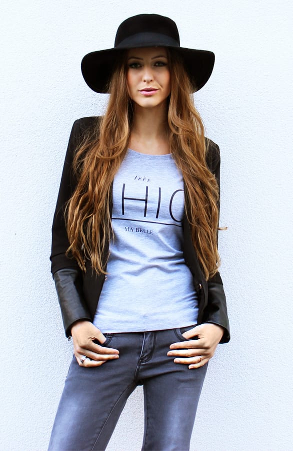 Tres Chic Grey It Shirt – shoparchief, foto 2