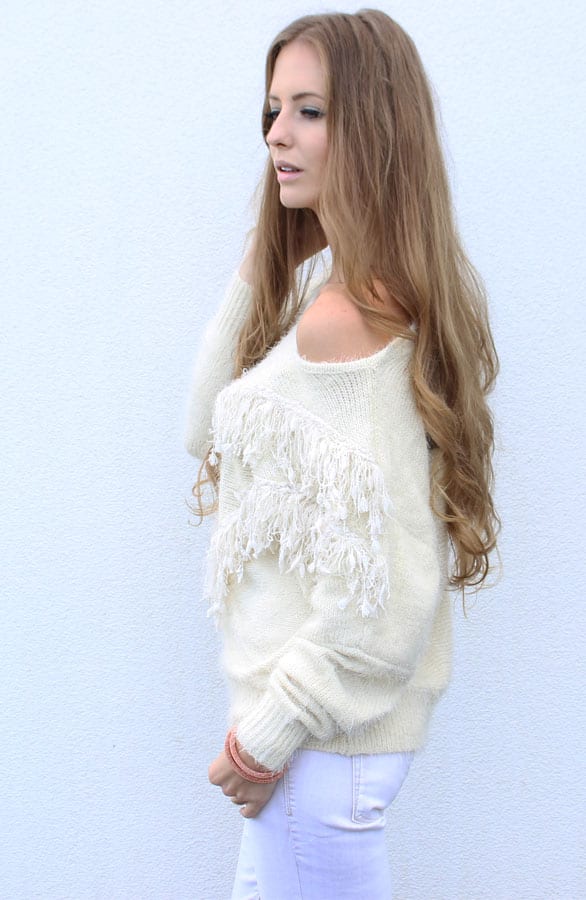 Bohemian Sweater Creme – shoparchief, foto 4