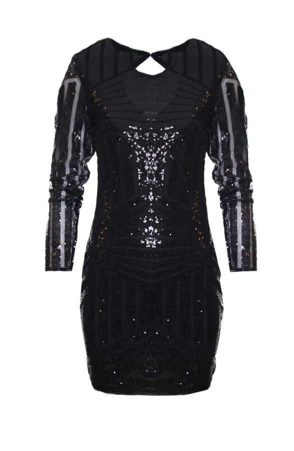 Black Pailletten Dress – shoparchief, foto 1