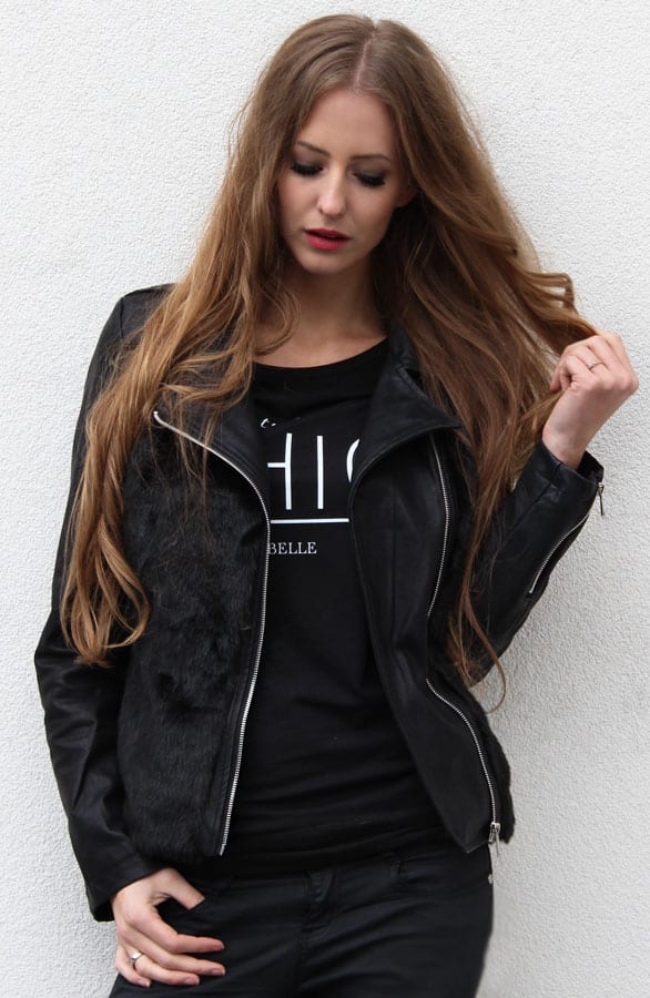 Furry Biker Jacket – shoparchief, foto 3