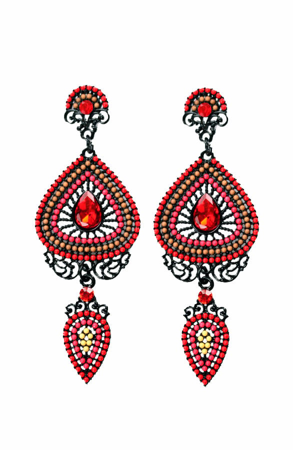 Dubai Red oorbellen – shoparchief, foto 1