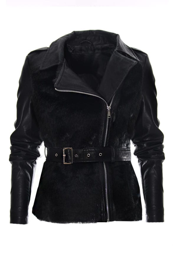 Furry Biker Jacket – shoparchief, foto 1