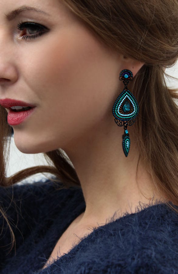 Dubai Blue oorbellen – shoparchief, foto 2