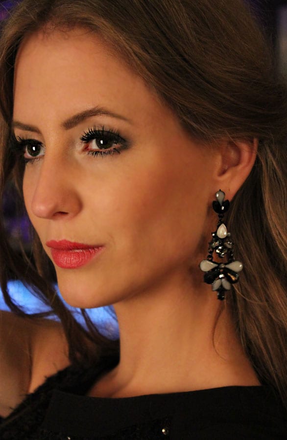 Crystal Oorbellen Noir – shoparchief, foto 2
